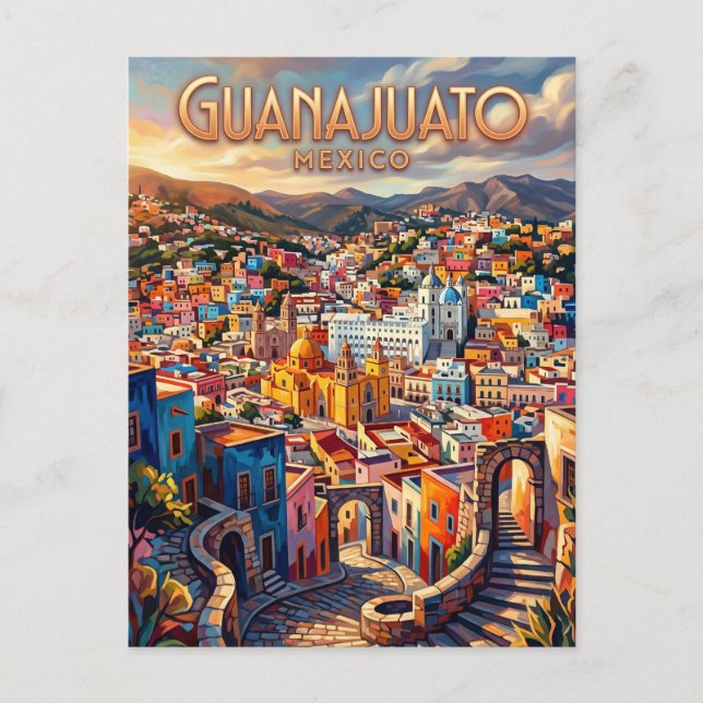 Postal Ciudad de Guanajuato México (Anverso)