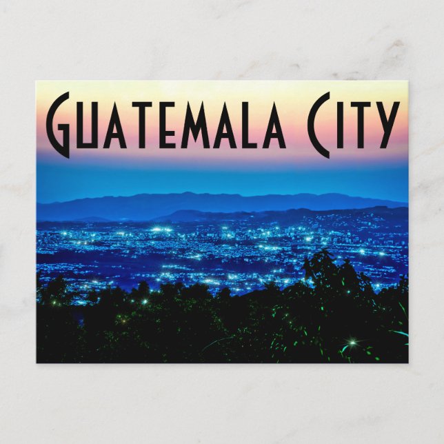 Postal Ciudad de Guatemala, Guatemala, Centroamérica al a (Anverso)
