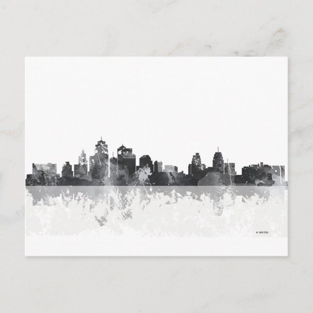 POSTAL CIUDAD DE KANSAS, MISSOURI SKYLINE (Anverso)