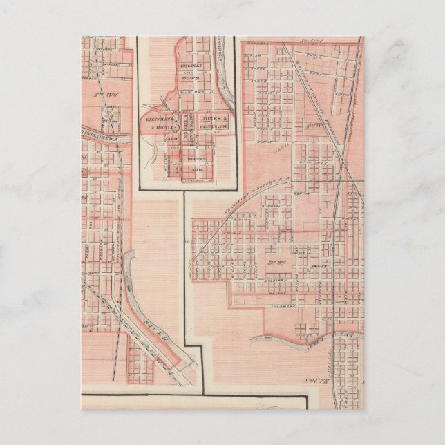 Postal Ciudad de Kokomo, Howard Co con Marion (Anverso)