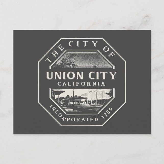 POSTAL CIUDAD DE LA UNIÓN - ALAMEDA CALIFORNIA (Anverso)