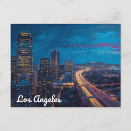 Postal Ciudad de las Luces – Horizonte de Los Ángeles