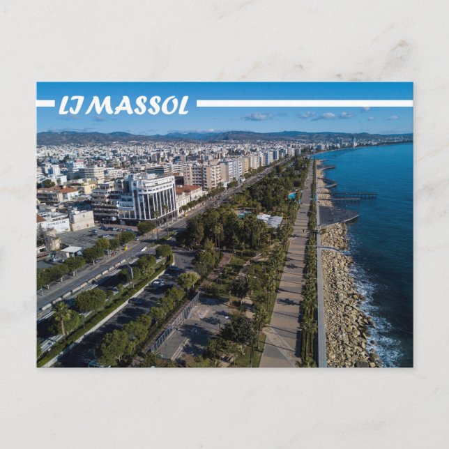 Postal Ciudad de Limassol Chipre (Anverso)