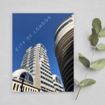Postal Ciudad de Londres | Rascacielos en foto azul<br><div class="desc">Fotografía urbana de la ciudad de Londres - dos edificios altos en la postal del cielo azul de primavera - setiembre de 2019 - foto de Anka</div>