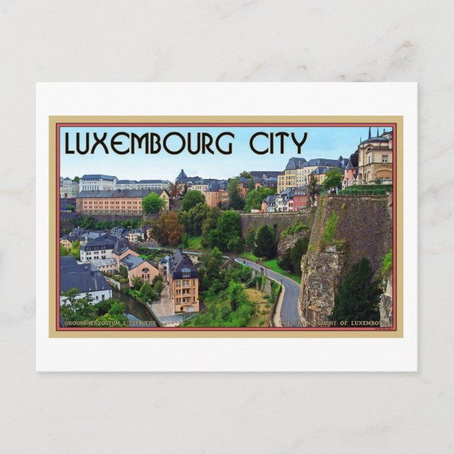Postal Ciudad de Luxemburgo (Anverso)