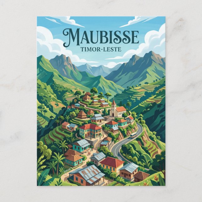 Postal Ciudad de Maubisse Timor-Leste (Anverso)