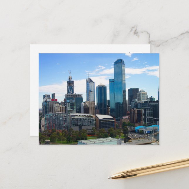 Postal Ciudad de Melbourne (Anverso/Reverso In Situ)