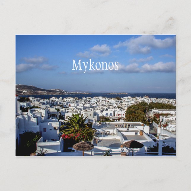 Postal Ciudad de Mykonos (Anverso)