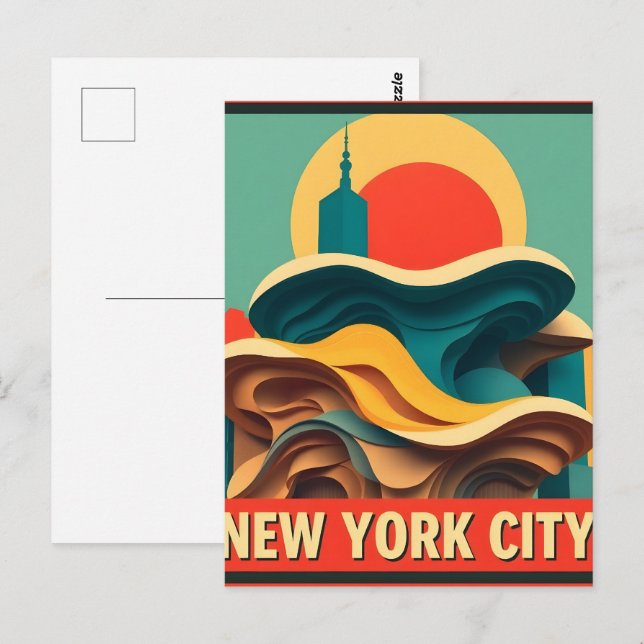 Postal Ciudad de Nueva York (Anverso / Reverso)