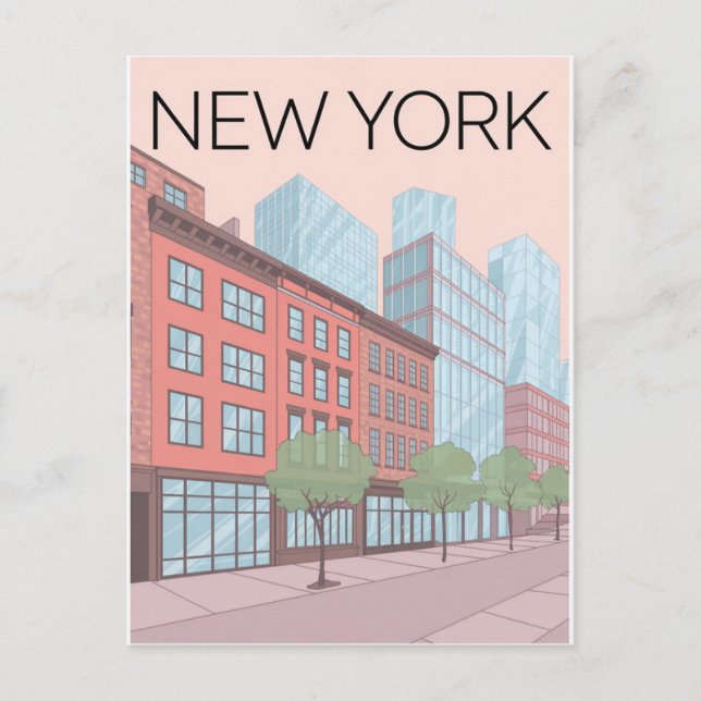 Postal Ciudad de Nueva York (Anverso)