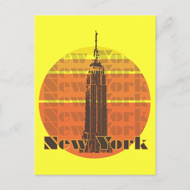 Postal Ciudad de Nueva York (Anverso)