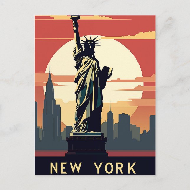 Postal Ciudad de Nueva York (Anverso)