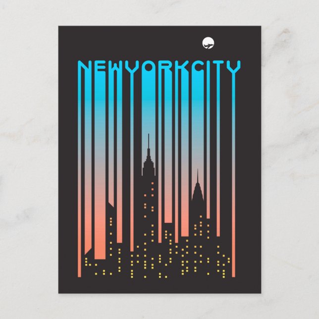 Postal Ciudad de Nueva York (Anverso)