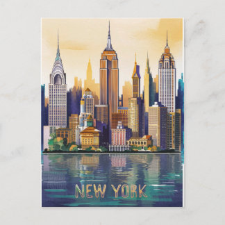 Postal ciudad de nueva york