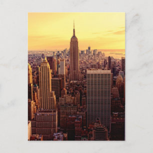 Postal Ciudad de Nueva York con Empire State