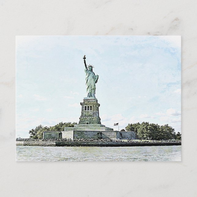 Postal Ciudad de Nueva York - Estatua de la Libertad (Anverso)