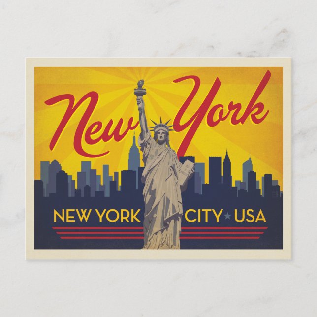 Postal Ciudad de Nueva York | Estatua de la Libertad (Anverso)