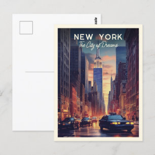 Postal Ciudad de Nueva York   La ciudad de los sueños