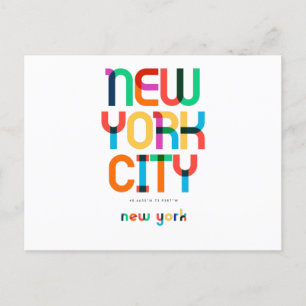 Postal Ciudad de Nueva York Nueva York de mediados de sig