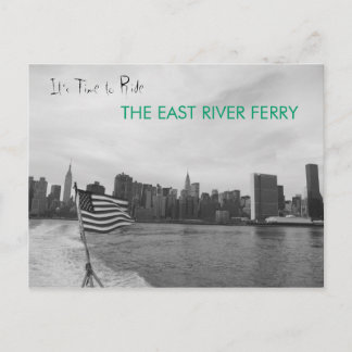 Postal Ciudad de Nueva York - Paseo por el ferry East Riv