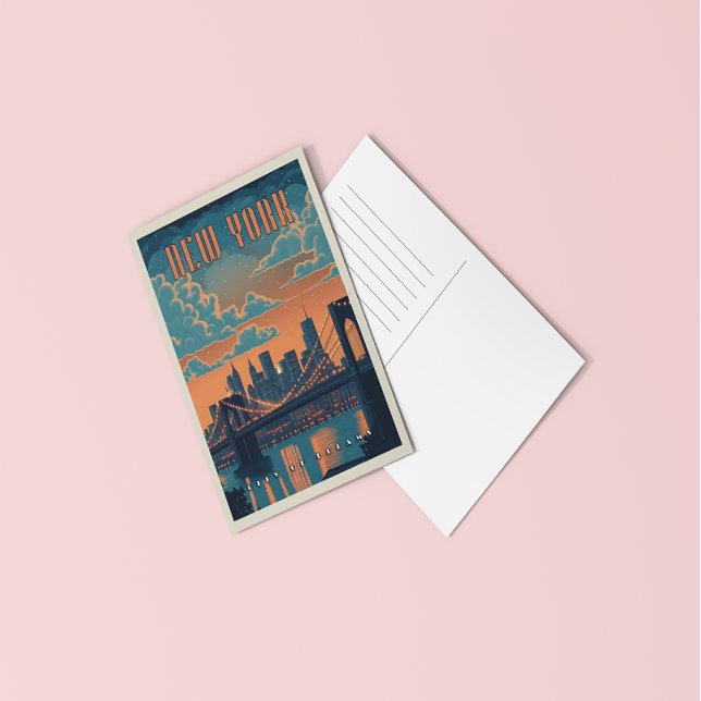 Postal Ciudad de Nueva York - Un Delicioso Encanto Vintag (Subido por el creador)