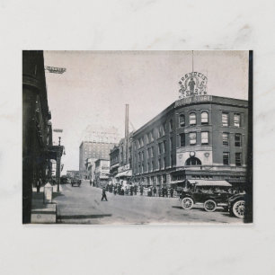 Postal Ciudad de Oklahoma 1915, Vista del Centro, Vintage