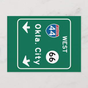 Postal Ciudad de Oklahoma, Rótulo OK Road