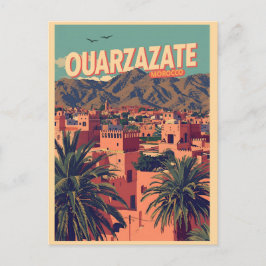 Postal Ciudad de Ouarzazate kasbah desierto del Sahara Ma