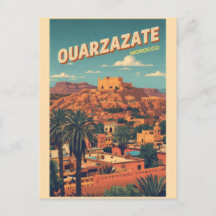 Postal Ciudad de Ouarzazate kasbah desierto del Sahara Ma