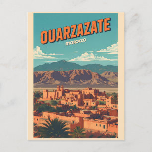 Postal Ciudad de Ouarzazate kasbah desierto del Sahara Ma