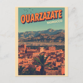 Postal Ciudad de Ouarzazate kasbah desierto del Sahara Ma