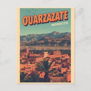 Postal Ciudad de Ouarzazate kasbah desierto del Sahara Ma
