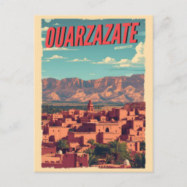 Postal Ciudad de Ouarzazate kasbah desierto del Sahara Ma