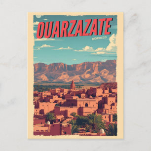 Postal Ciudad de Ouarzazate kasbah desierto del Sahara Ma