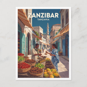 Postal Ciudad de Piedra, Zanzíbar Tanzania Viajes