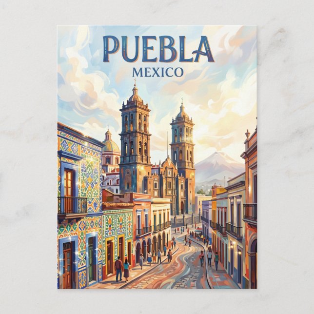 Postal Ciudad de Puebla México (Anverso)