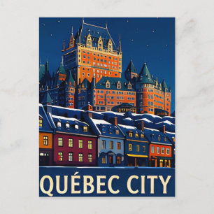 Postal 🏰 CIUDAD DE QUÉBEC — Calles de Cuento de Hadas De