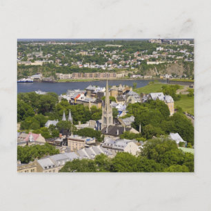 Postal Ciudad de Quebec, Quebec, Canadá. Mirando hacia ab