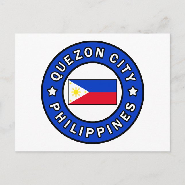 Postal Ciudad de Quezon Filipinas (Anverso)