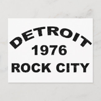 POSTAL CIUDAD DE ROCK DETROIT 1976