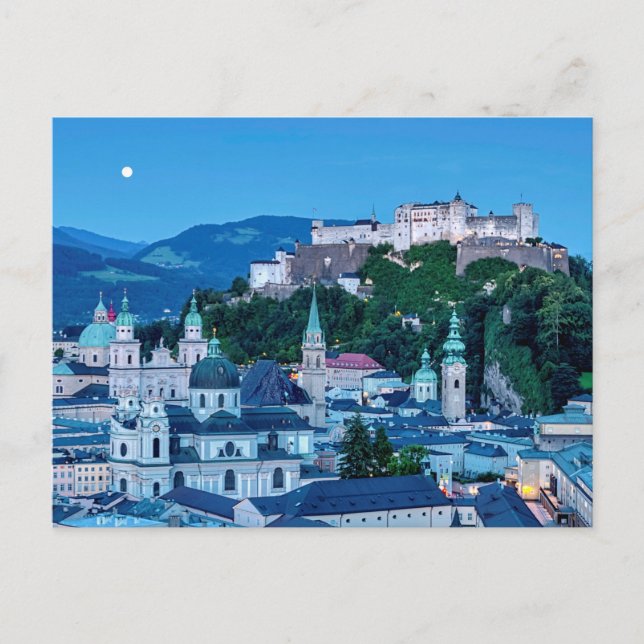 Postal Ciudad de Salzburg, Austria (Anverso)