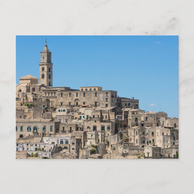 Postal Ciudad de Sassi di Matera en Italia (Anverso)