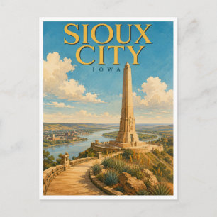Postal Ciudad de Sioux Iowa Monumento Floyd GeoSaga