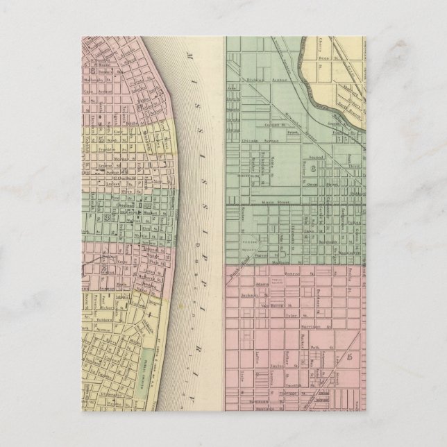 Postal Ciudad de St Louis, Missouri City de Chicago (Anverso)