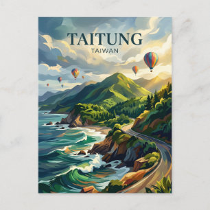 Postal Ciudad de Taitung Taiwán