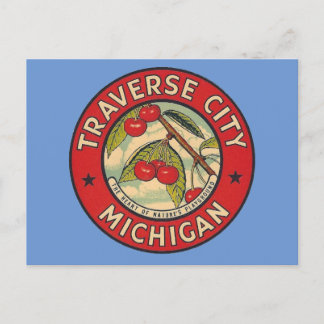 Postal Ciudad de Traverse, Michigan - Postcard