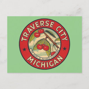 Postal Ciudad de Traverse, Michigan - Postcard