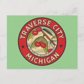 Postal Ciudad de Traverse, Michigan - Postcard