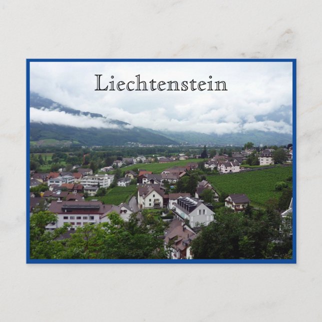 Postal ciudad de vaduz liechtenstein (Anverso)