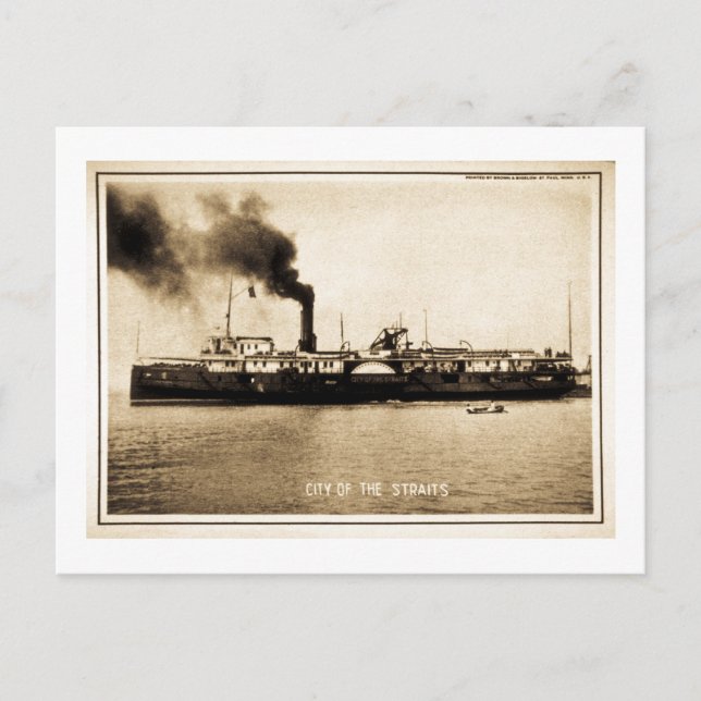 Postal Ciudad de vapor del Estrecho (Anverso)